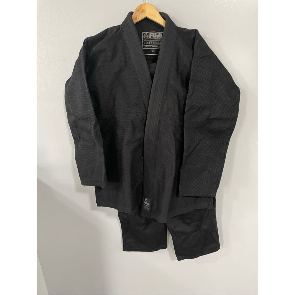 Fuji Sports All Around Mens A3 Brazilian Jiu Jitsu Gi Black Uniform - Picture 6 of 11